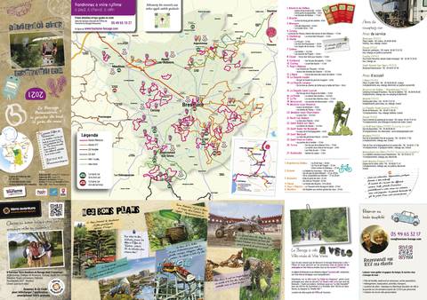 Carte des circuits de randonnée en Bocage Bressuirais à proximité du Puy du Fou Carte des circuits de randonnée en Bocage Bressuirais à proximité du Puy du Fou