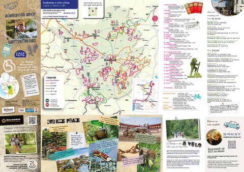 Carte des circuits de randonnée en Bocage Bressuirais à proximité du Puy du Fou Carte des circuits de randonnée en Bocage Bressuirais à proximité du Puy du Fou