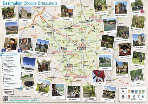 Carte Touristique en Bocage Bressuirais proche du Puy du Fou Carte Touristique en Bocage Bressuirais proche du Puy du Fou