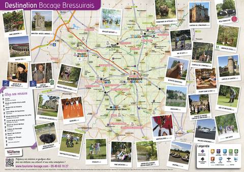 Carte Touristique en Bocage Bressuirais proche du Puy du Fou Carte Touristique en Bocage Bressuirais proche du Puy du Fou