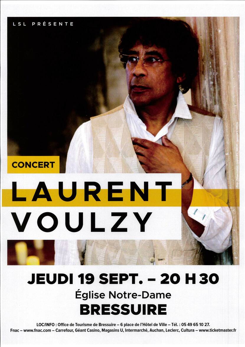 Concert de Laurent Voulzy à l'église Notre-Dame de Bressuire