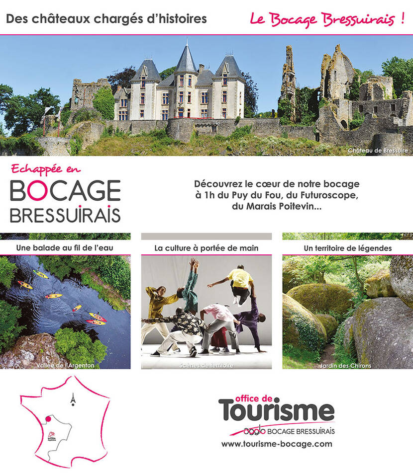 Le Bocage Bressuirais : destination idéale entre Loire et Océan, aux portes du Puy du Fou