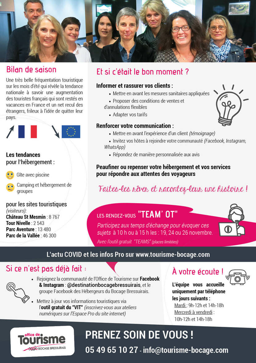 Les nouvelles de l'Office de Tourisme du Bocage Bressuirais