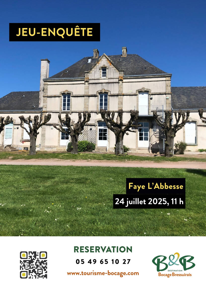 Jeu-enquête à Faye L'Abbesse 2025