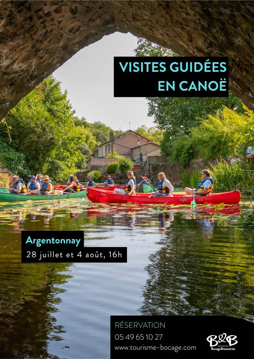 Visites guidées en canoë 2026