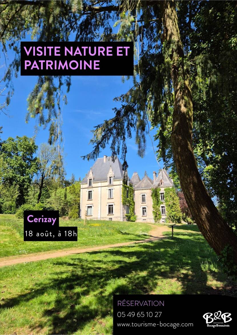 Visite nature et patrimoine Cerizay 2026